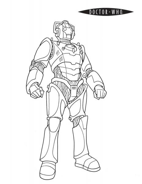 Cybermen coloring page image