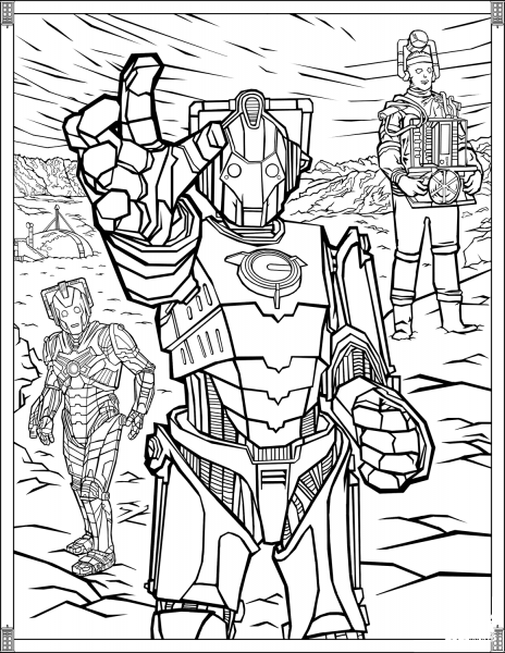 Cybermen coloring page image