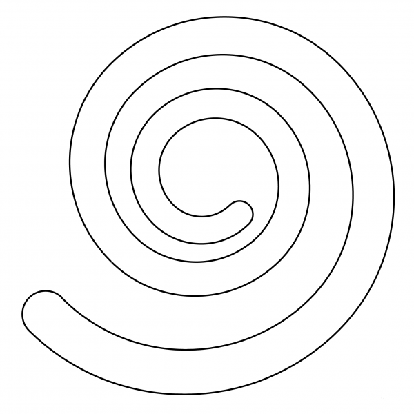Cyclone Emoji coloring page image