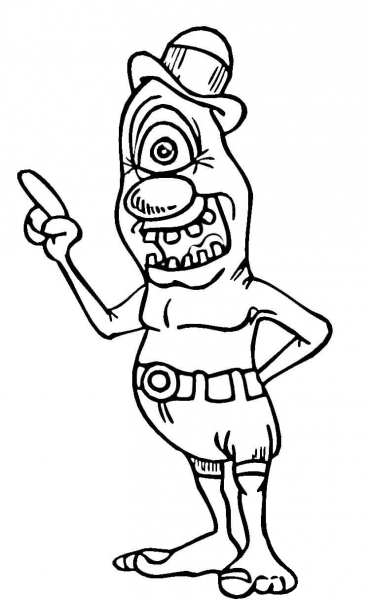 Cyclop  coloring page image