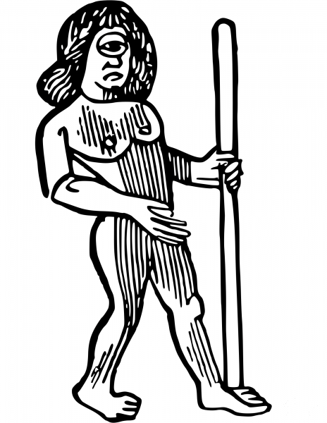 Cyclops coloring page image