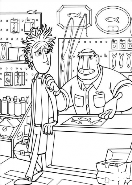 Dad And Son  coloring page image