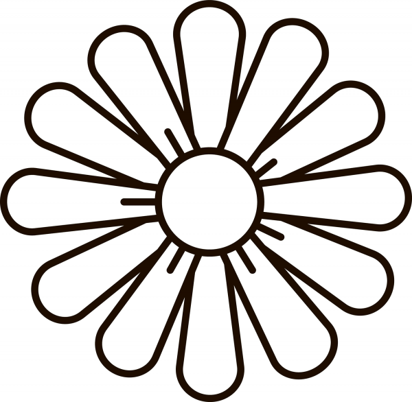 Daisy coloring page image