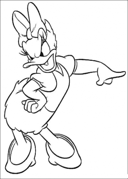 Daisy is Angry  coloring page image