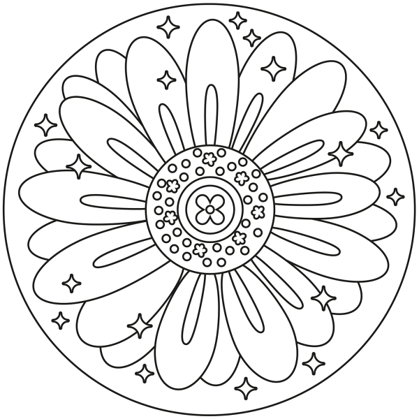 Daizy coloring page image
