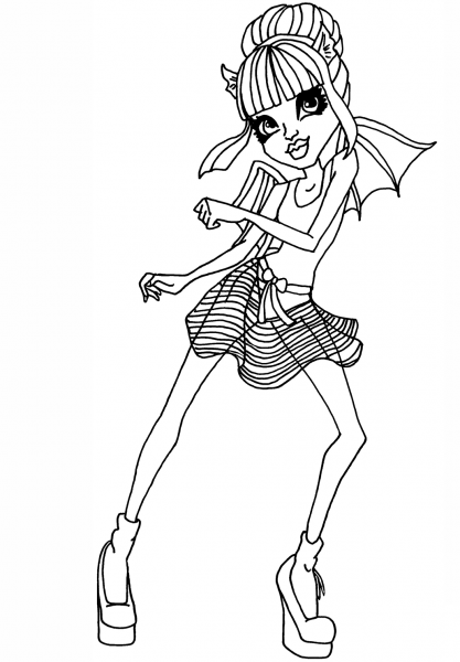 Dance Class Rochelle Goyle coloring page image