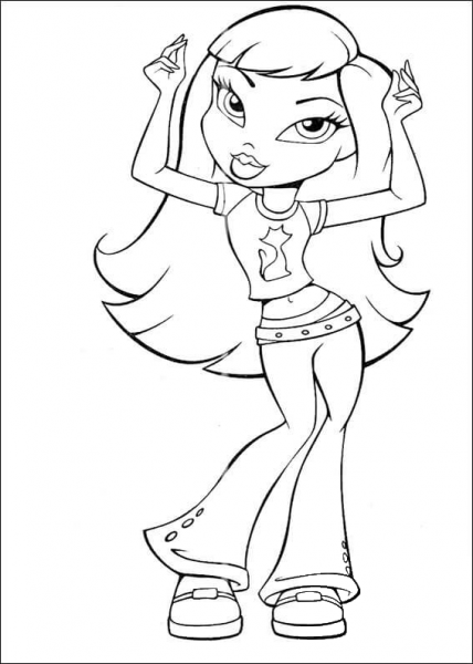 Dance coloring page image