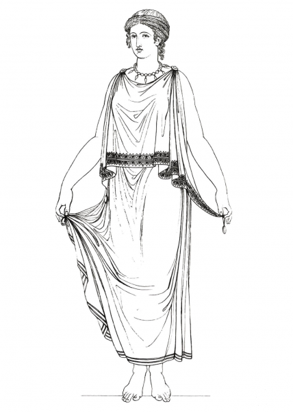 Dancing Girl coloring page image