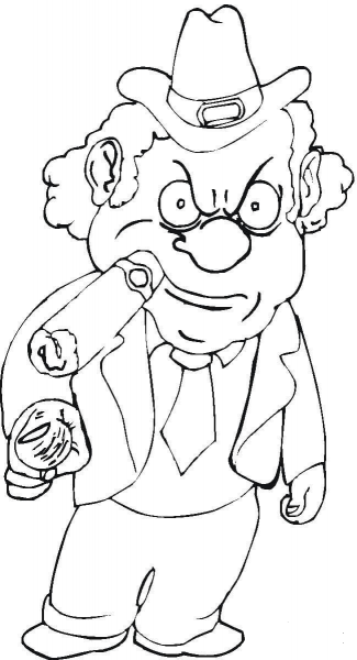Dangerous Crime Boss coloring page image