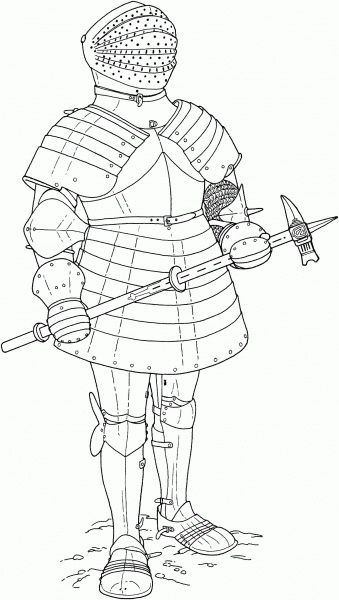 Dangerous Knight  coloring page image