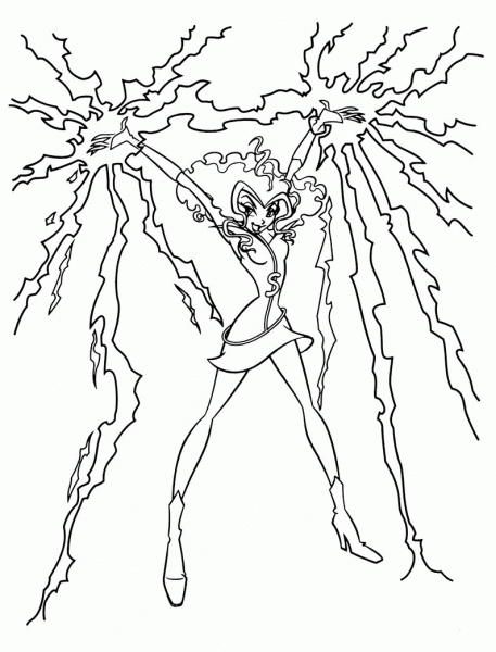 Dangerous Stormy  coloring page image