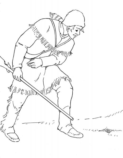 Daniel Boone coloring page image