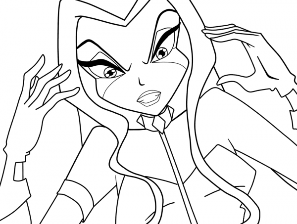 Darcy coloring page image