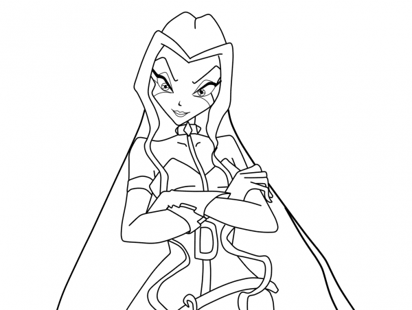 Darcy coloring page image
