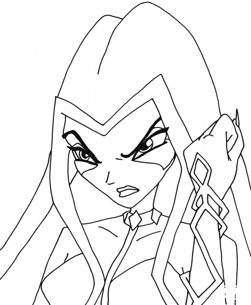 Darcy Gloomix coloring page image