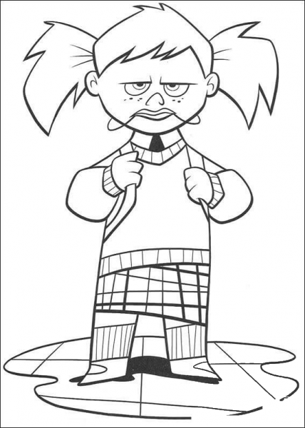 Darla coloring page image