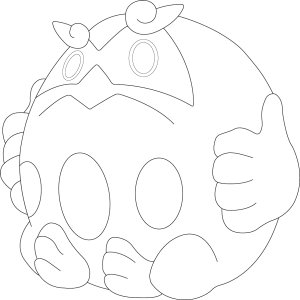 Darmanitan in Zen Mode coloring page image