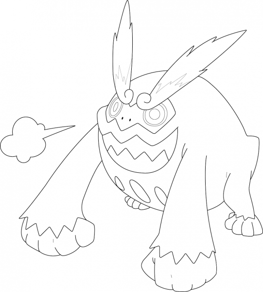 Darmanitan Pokemon coloring page image