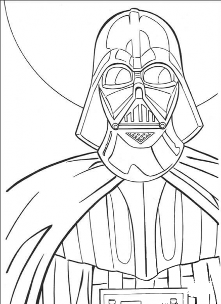 Darth Vader  coloring page image