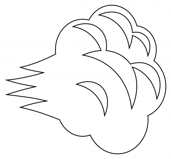 Dashing Away coloring page image