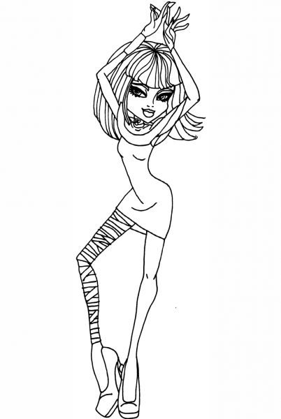 Dawn of the Dance Cleo coloring page image