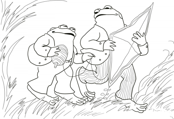 Days with Frog and Toad coloring page image