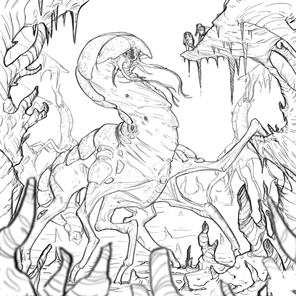 Daytrippers Aliens coloring page image