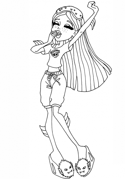Dead Tired Lagoona coloring page image