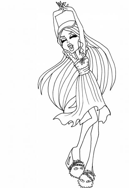 Dead Tired Spectra coloring page image