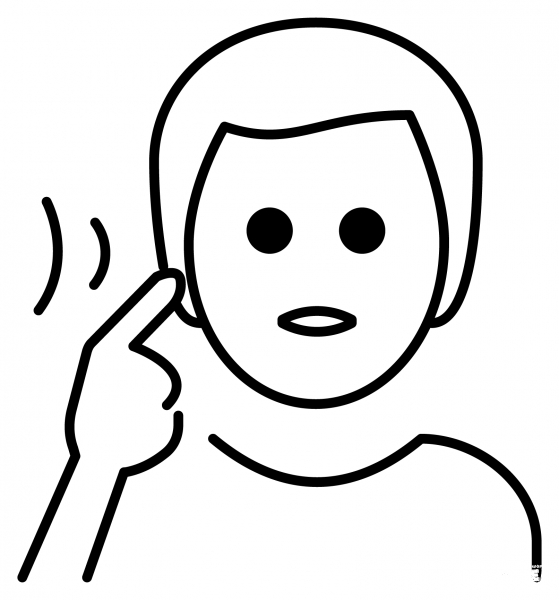 Deaf Man Emoji coloring page image