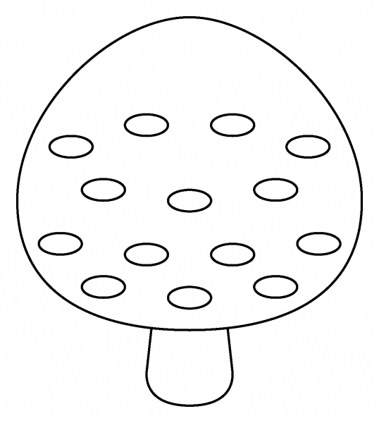 Deciduous Tree Emoji coloring page image