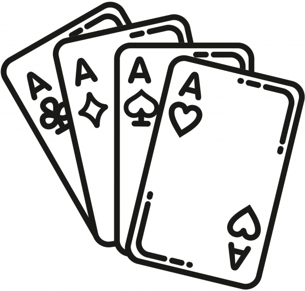 Deck of Cards coloring page image