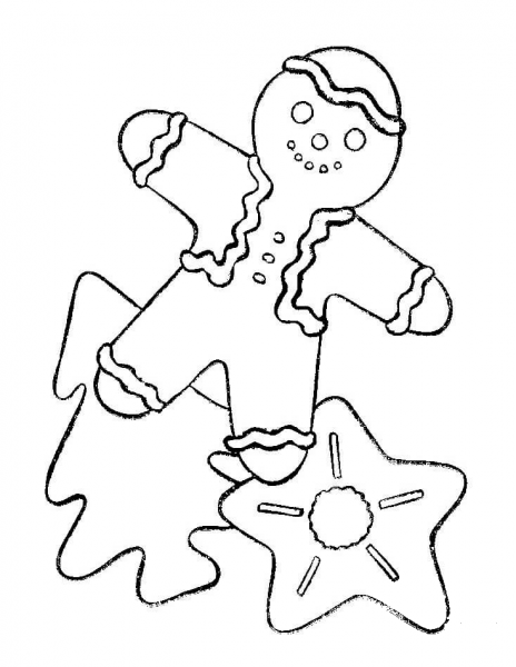 Decorating Christmas Cookies Is Fun  coloring page image