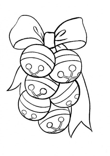 Decoration balls for Christmas tree coloring page image