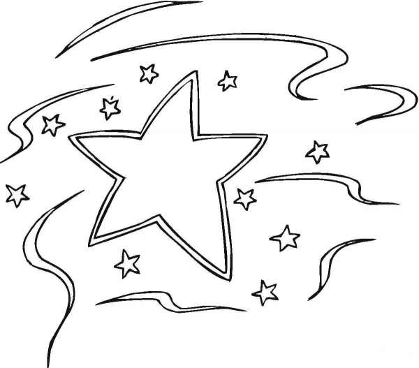 Decoration Star  coloring page image