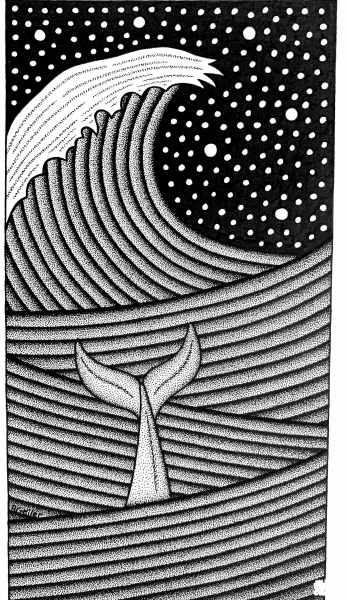 Deep Blue Dream coloring page image