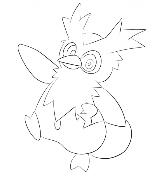 Delibird coloring page image