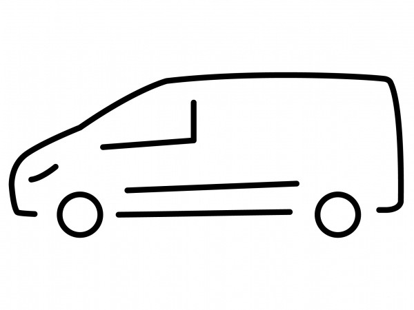 Delivery Truck Emoji coloring page image