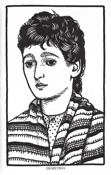 Demetria coloring page image