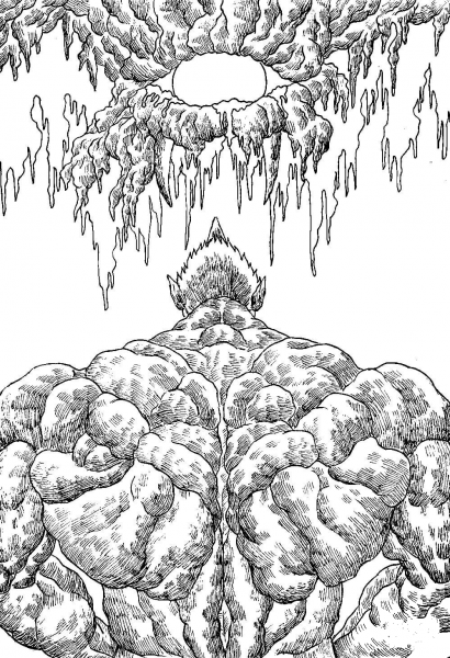 Demon and Eye of Providence coloring page image