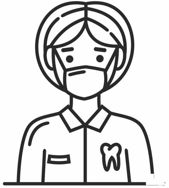 Dentist coloring page image