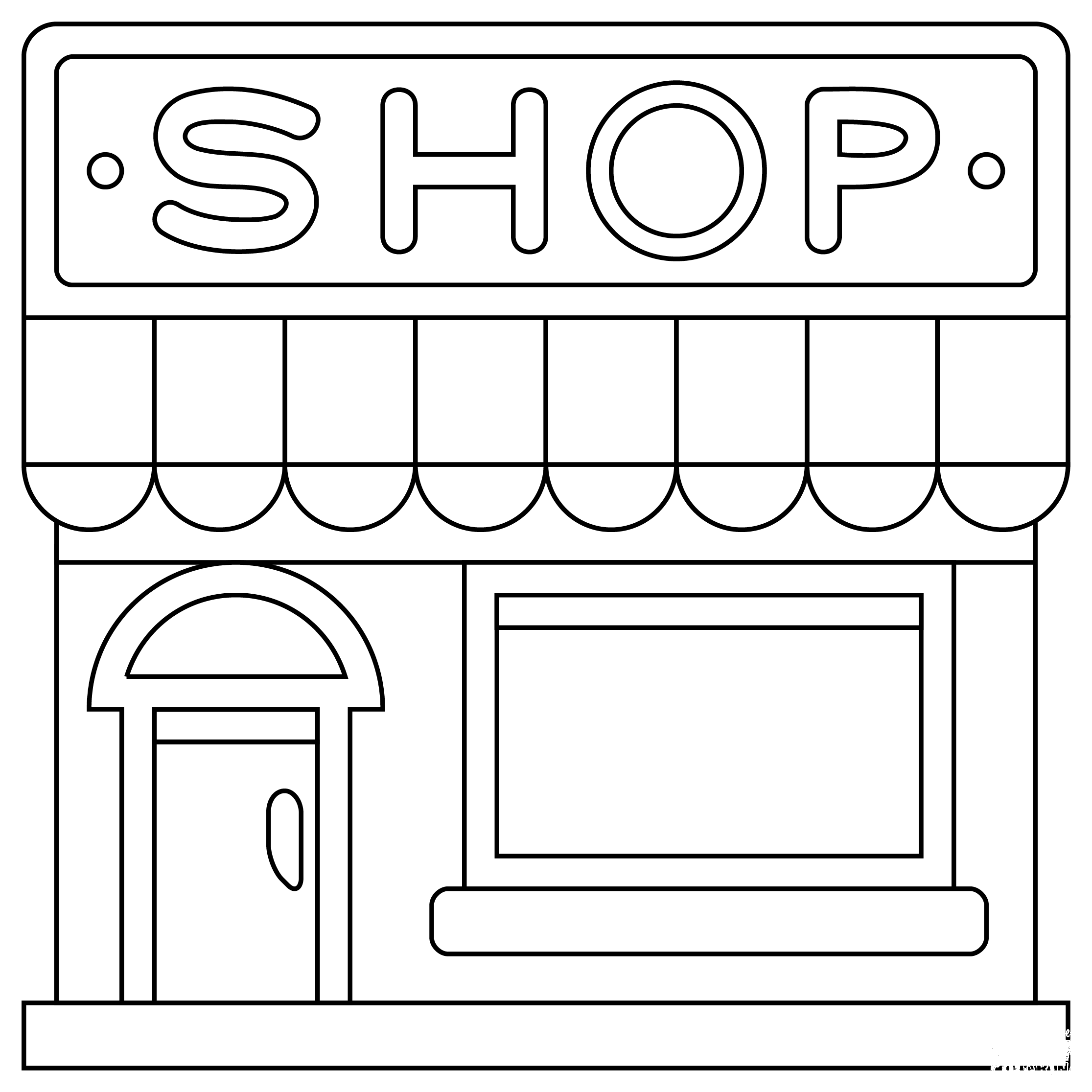 Department Store coloring page - ColouringPages