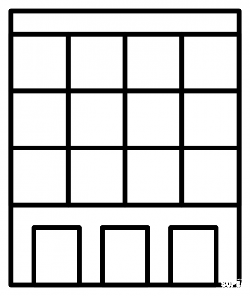 Department Store Emoji coloring page image