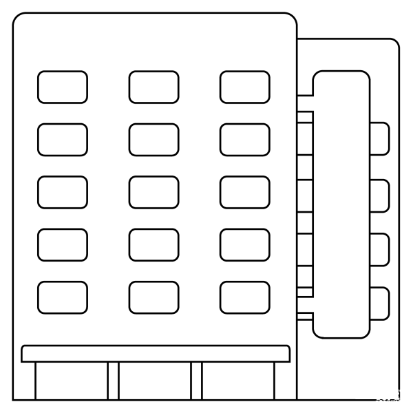 Department Store Emoji coloring page image