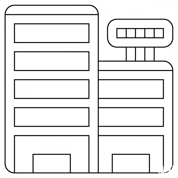 Department Store Emoji coloring page image