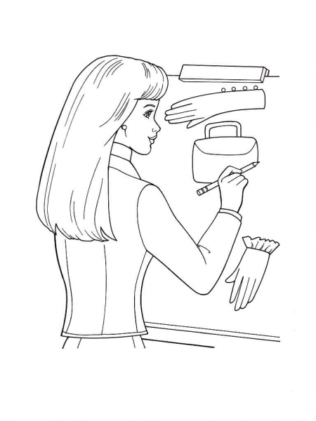 Design Of Accessories  coloring page image