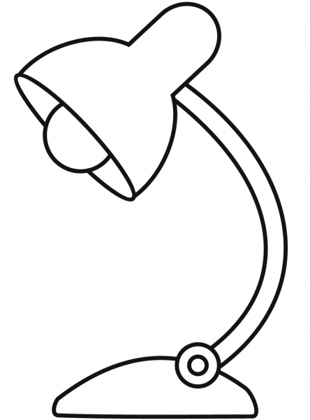 Desk Lamp coloring page image