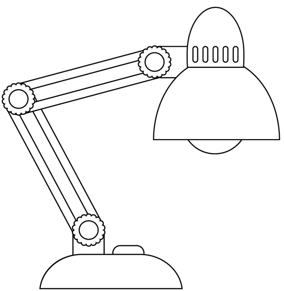 Desk Lamp coloring page image