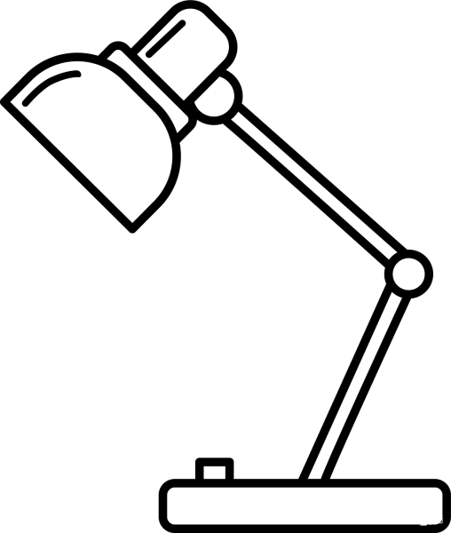 Desk Lamp coloring page image