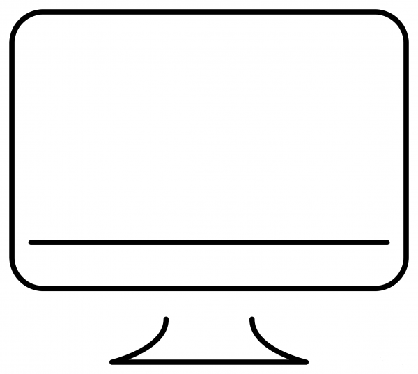 Desktop Computer Emoji coloring page image